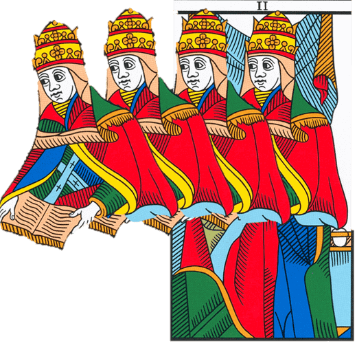 carte papesse tarot divinatoire