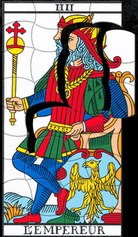 puzzle de la carte de l'empereur du tarot