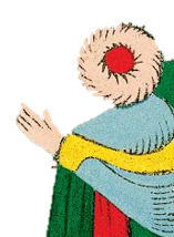 symbolique du personnage de droite dans la carte du pape