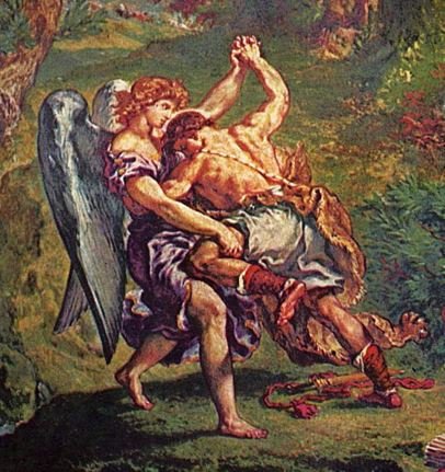 Lutte de Jacob avec l'ange (Delacroix) et son lien avec le tarot de marseille