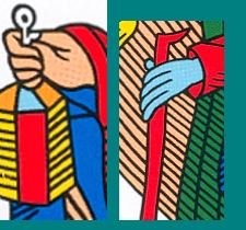 la clé, la lanterne et le bâton : symboles de la carte de l'hermite du tarot