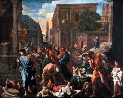 la peste à Thèbes dans le mythe d'Oedipe