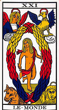 carte tarot monde symbolique