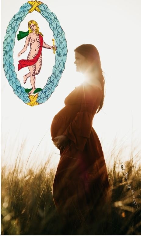 carte tarot monde psychologique et grossesse