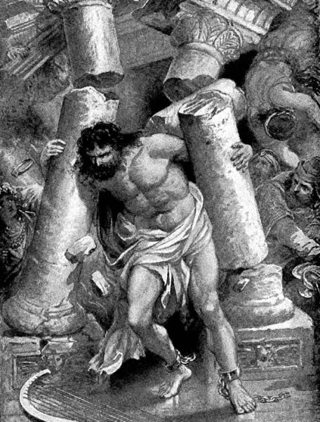 Samson brisant les colonnes du temple