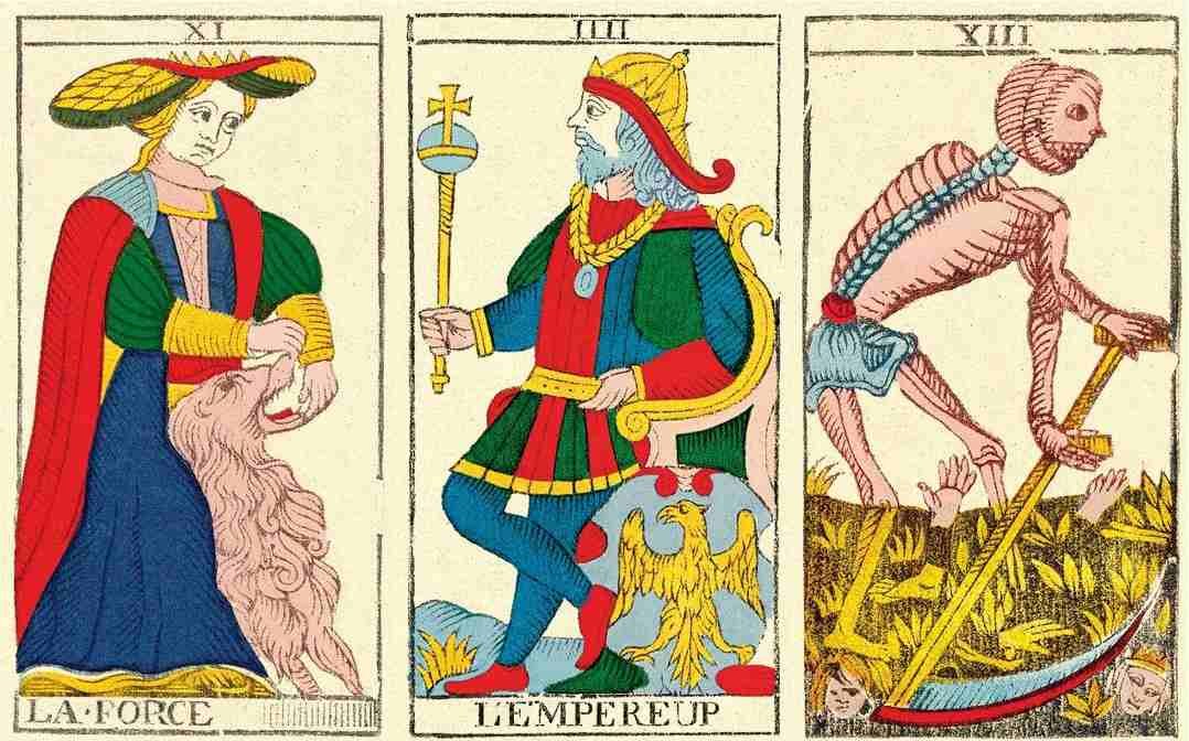 association des cartes du tarot force empereur asn