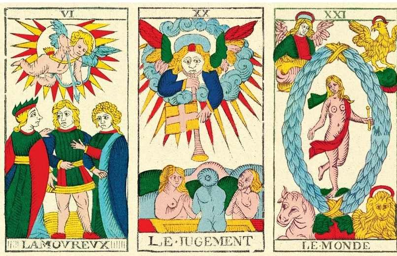 association cartes tarot amoureux jugement monde