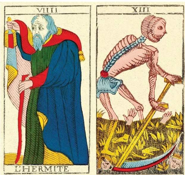 combinaison cartes tarot hermite arcane-sans-nom