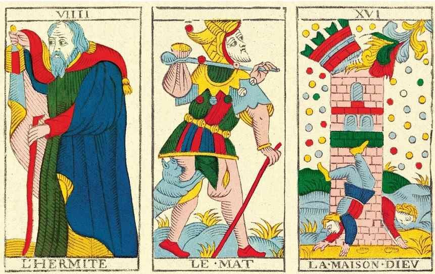 association-cartes-tarot-hermite-mat-maison-dieu