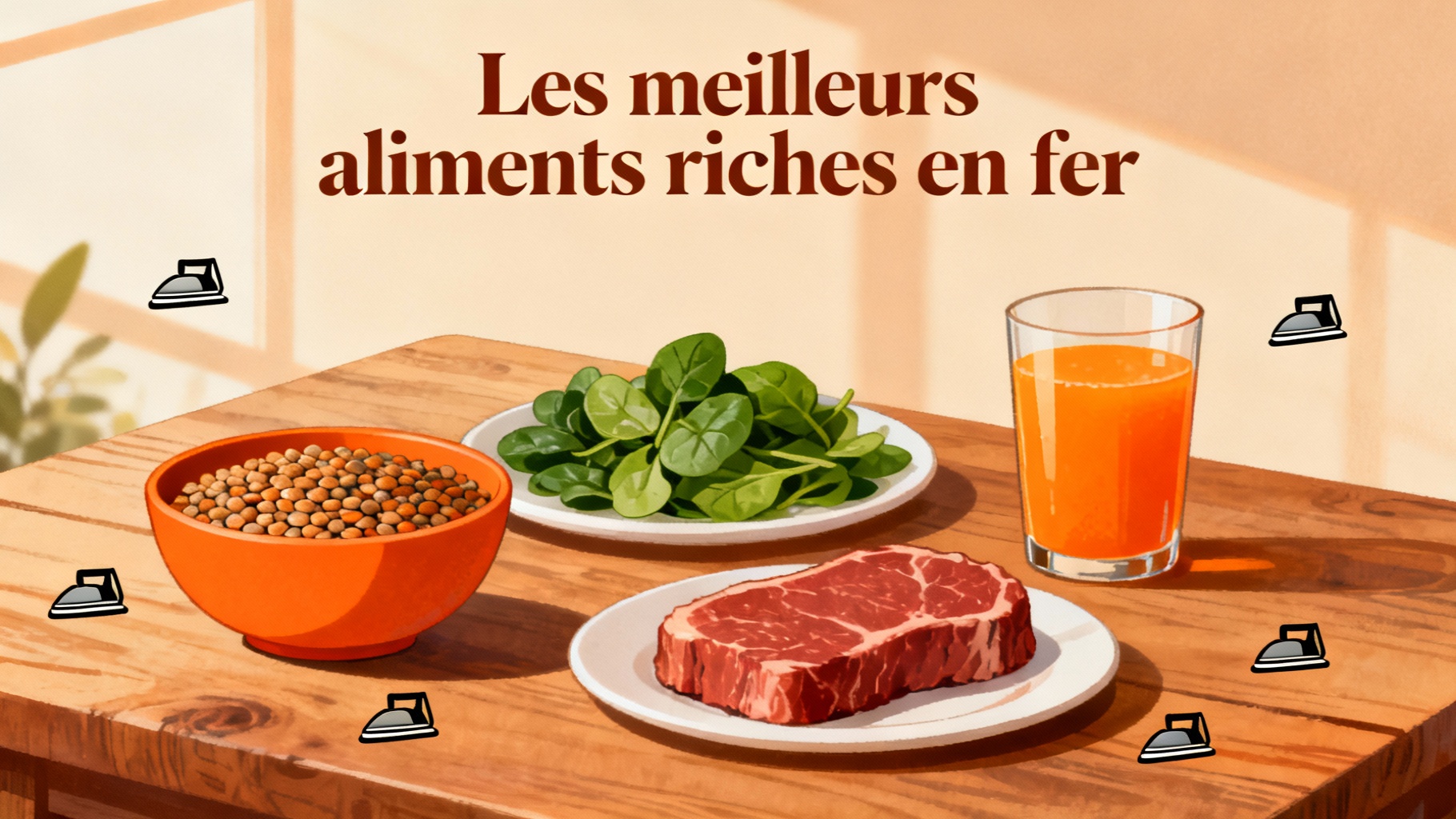 Les meilleurs aliments riches en fer