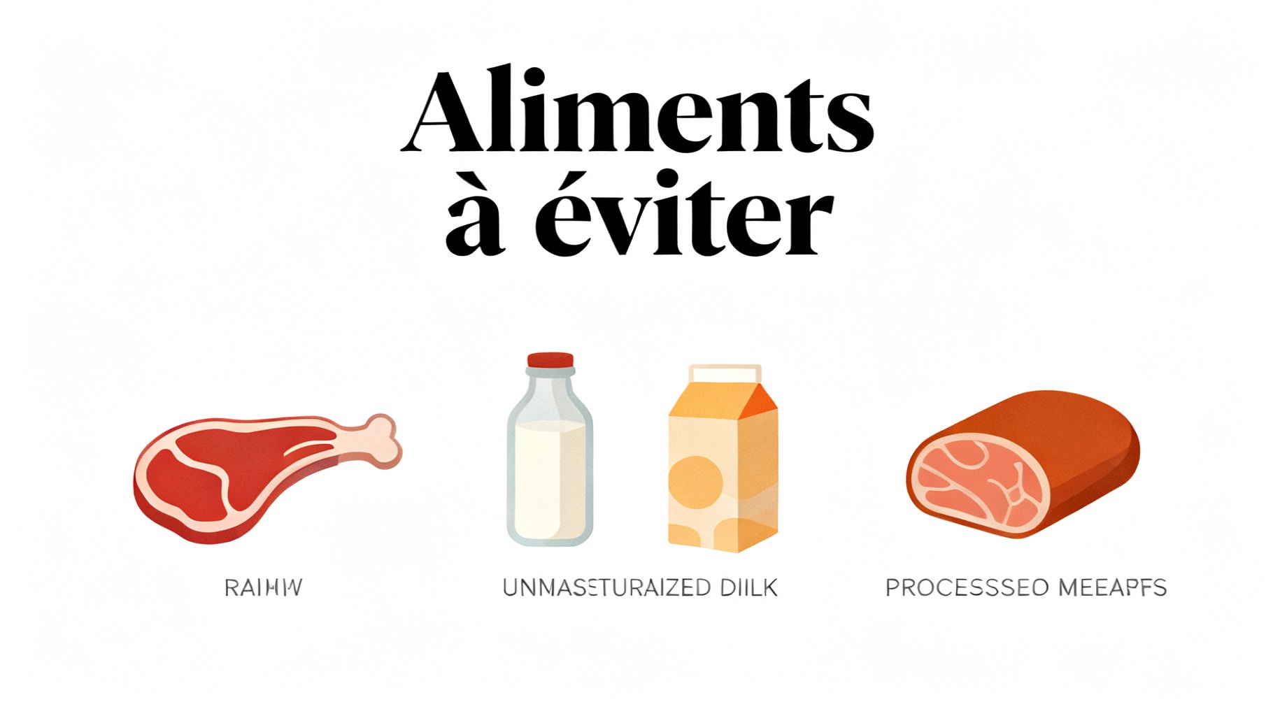 Aliments à éviter