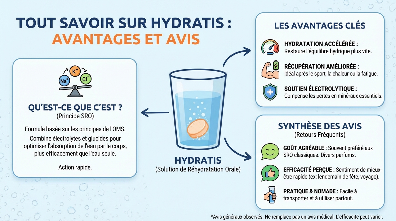 Tout savoir sur hydratis : avantages et avis 1 Les avantages des pastilles Hydratis