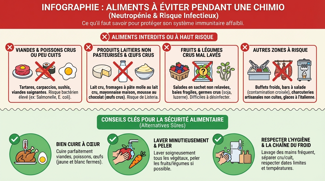 Liste des aliments à éviter