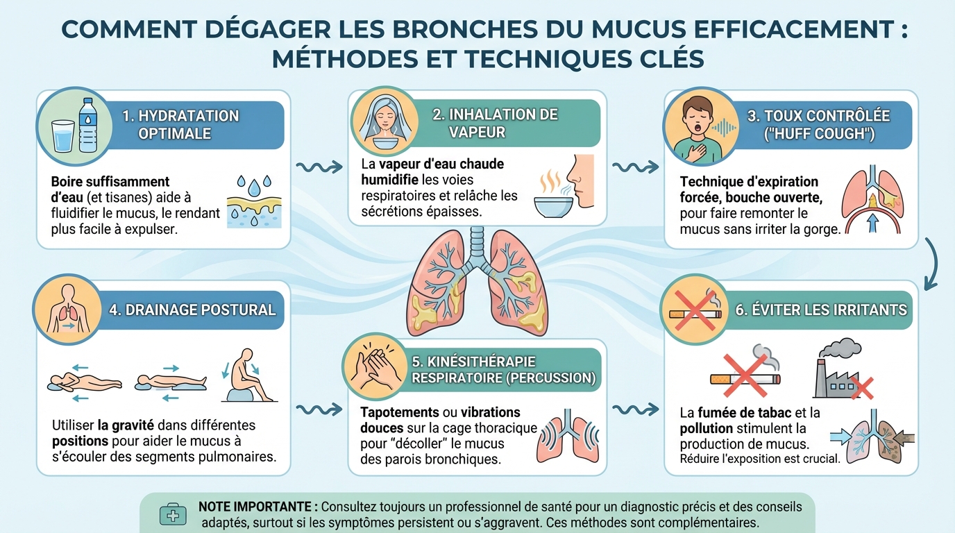 Comment dégager les bronches du mucus efficacement 1 Remèdes naturels et conseils pratiques