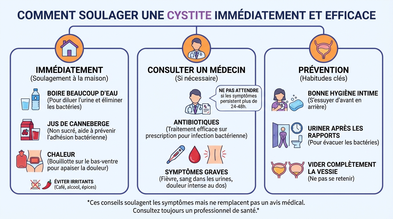 Comment soulager la cystite immédiatement