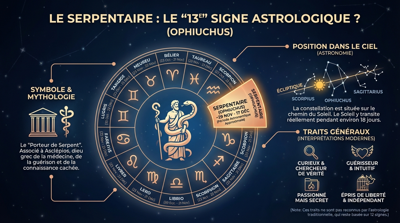 Serpentaire et ses influences astrologiques