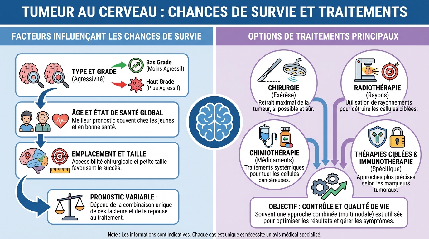 Tumeur au cerveau : chances de survie et traitements 1 Traitements disponibles pour les tumeurs cérébrales
