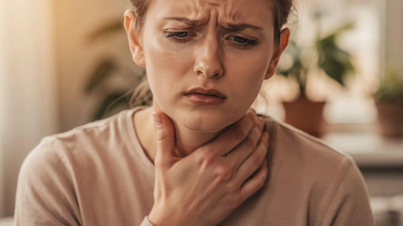 Gorge serrée et sensation d'étranglement : 7 causes et solutions