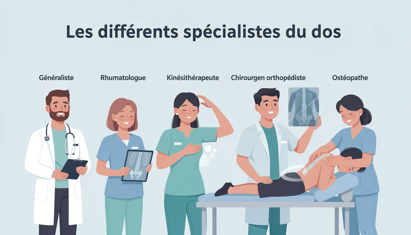Le meilleur spécialiste pour le dos : qui consulter ? 1 Les différents spécialistes du dos