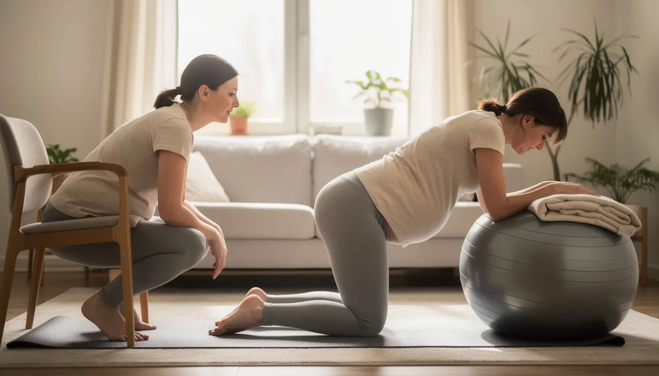 Positions pour faire descendre bébé en fin de grossesse