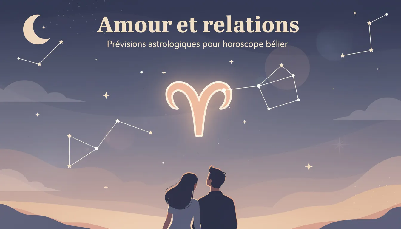 Prévisions astrologiques pour demain : horoscope bélier 1 Amour et relations
